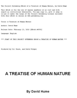 Hume - A Treatise of Human Nature