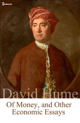 Hume - Of money, and other economic essays