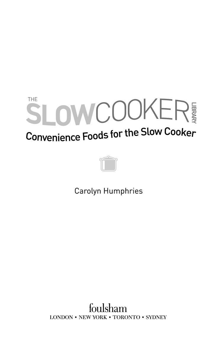 Table of Contents Introduction Slow cooking in a crock pot is a wonderful - photo 1