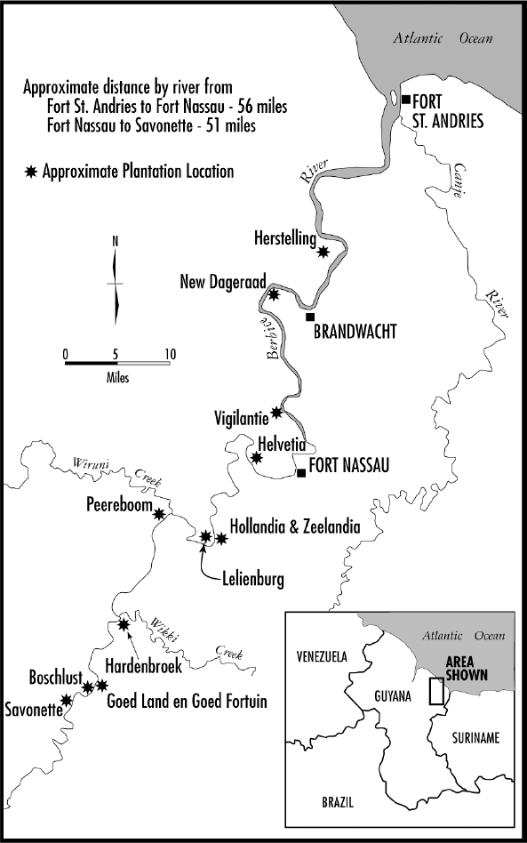 The Berbice River Map designed and produced by the UMBC Cartographic - photo 5