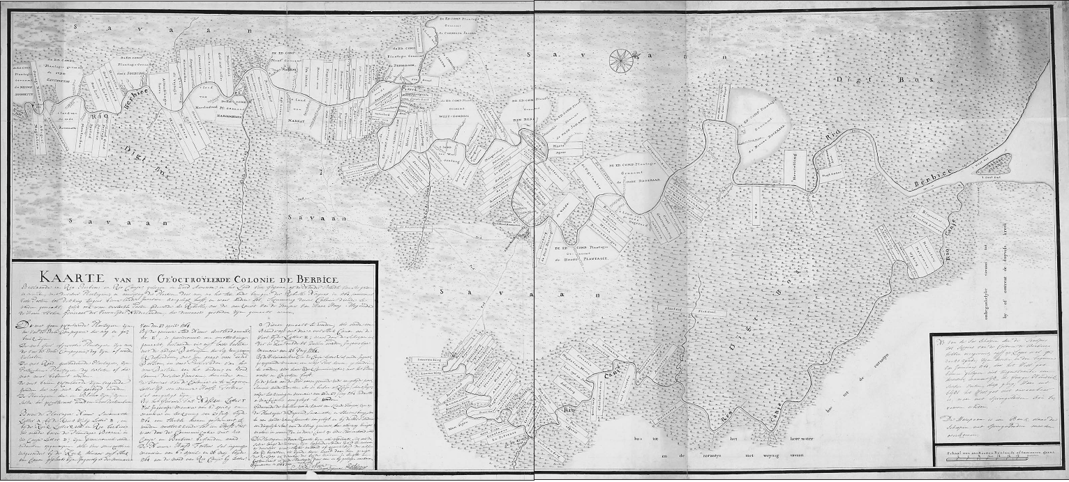 Leupe 1571 Map of the Berbice Colony 1764 Nationaal Archief The Hague - photo 6