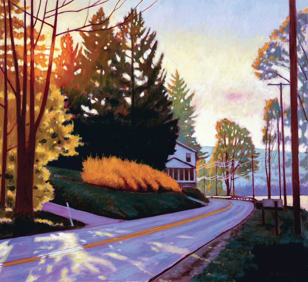 SPRING LIGHTROUTE 187 SUGAR RUN PA Oil on canvas 36 40 91cm 102cm - photo 6