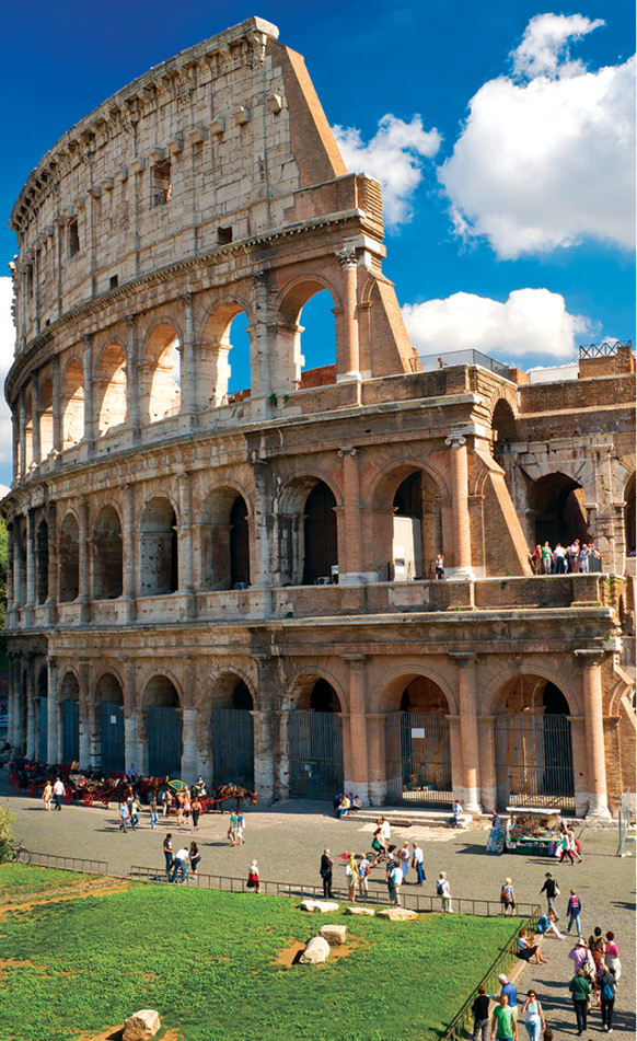 The Roman Colosseum inaugurated in 80 ad was once the site of bloody - photo 9