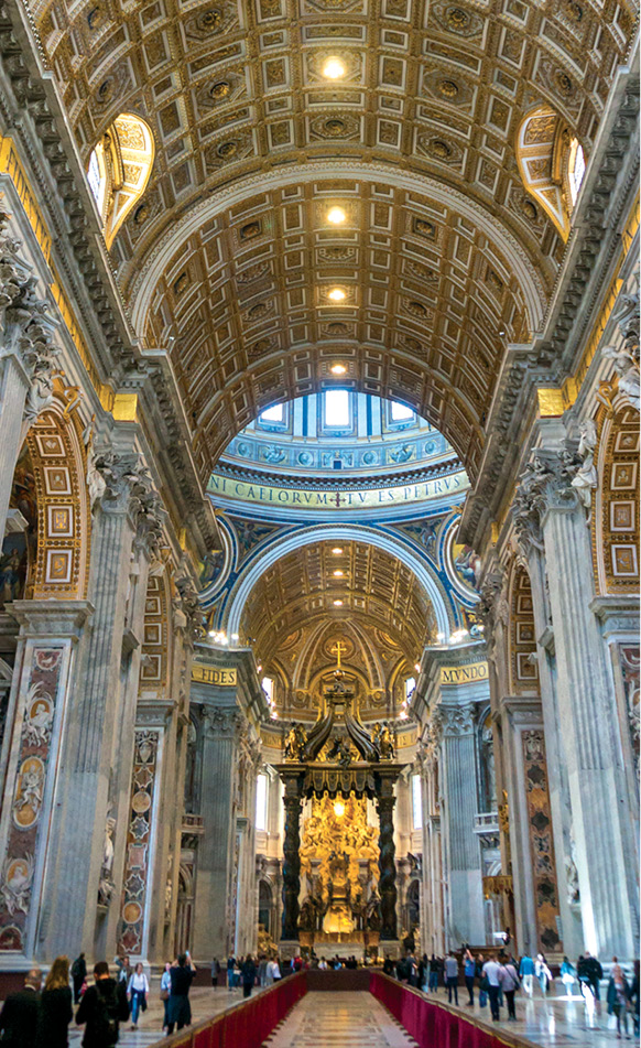 The interior of St Peters Basilica in Vatican City One of the holiest - photo 8