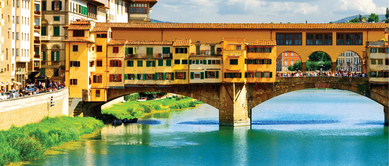 Florences iconic 14th-century Ponte Vecchio crosses the Arno River Once - photo 6