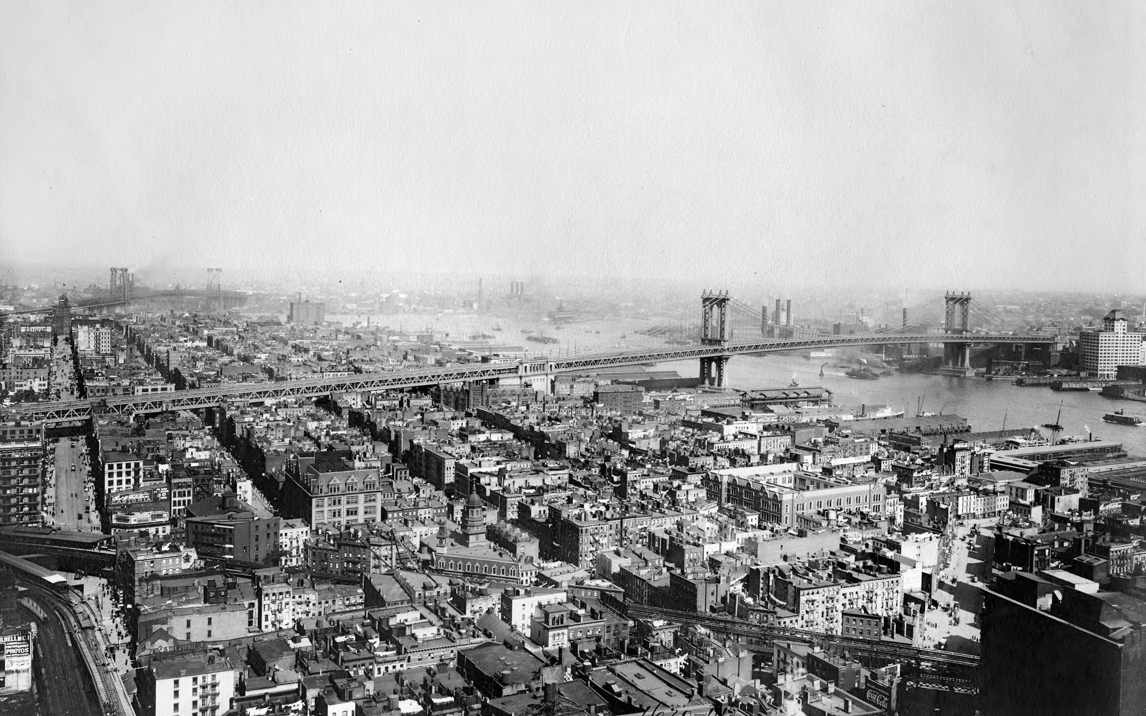 Title Manhattan Bridge looking from roof of Municipal Building roof also - photo 4