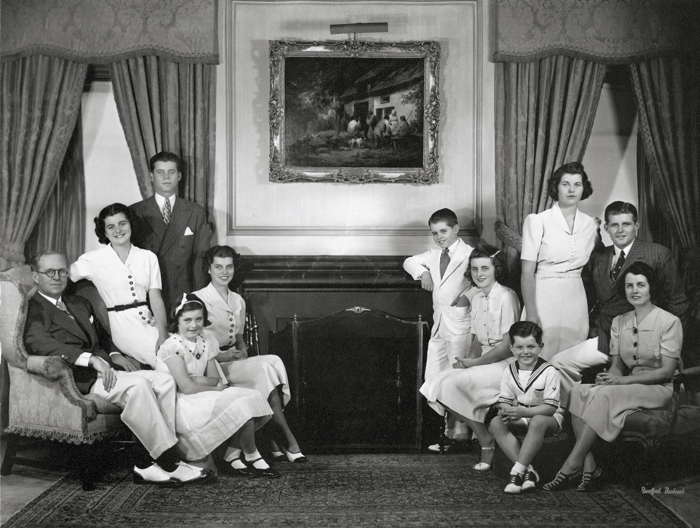 The Kennedy family in Bronxville New York 1937 Left Joe Pat Jack Jean - photo 3