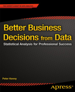 Kenny - Better Business Decisions from Data Statistical Analysis for Professional Success