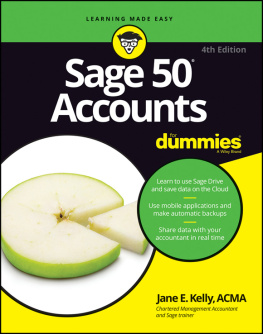 Kelly Sage 50 Accounts For Dummies