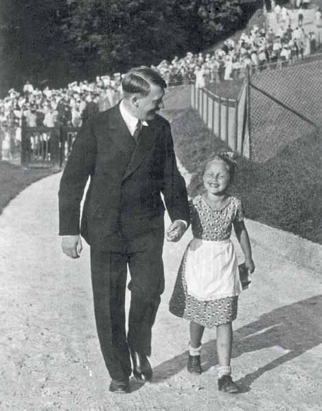 Hitler with an excited young admirer at his Berghof retreat in happy prewar - photo 6