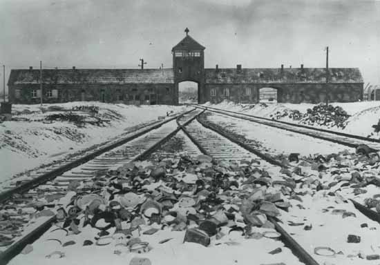 The heart of evil the rail tracks and gate at the Auschwitz-Birkenau - photo 8