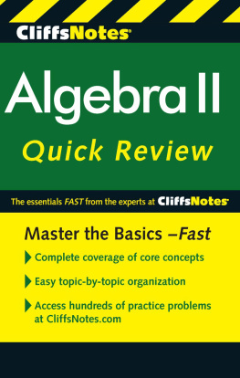 Herzog David Alan CliffsNotes Algebra II Quick Review