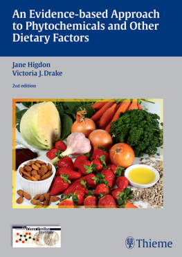 Higdon Jane An Evidence-Based Approach to Phytochemicals and Other Dietary Factors