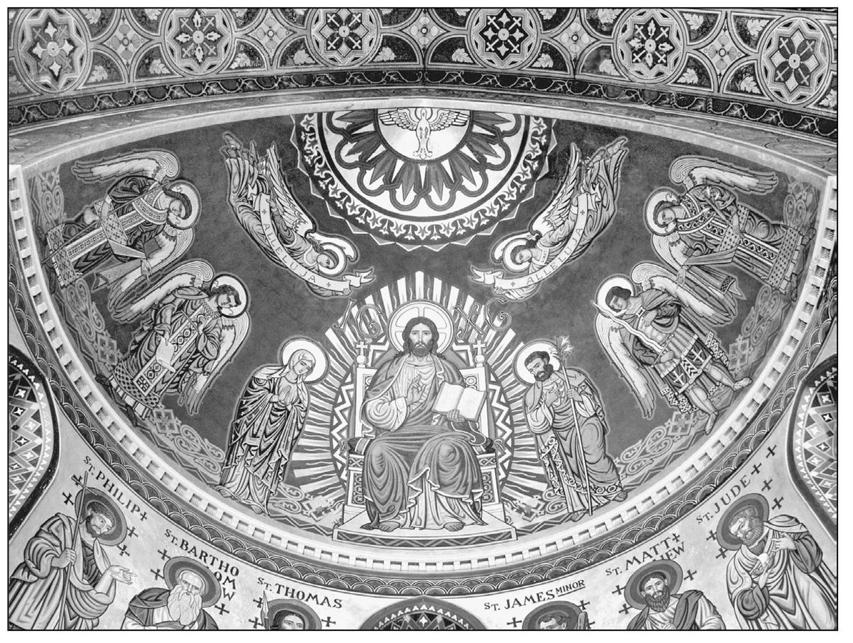 Above the paintings of the apostles on the apse or canopy are the iconic - photo 9