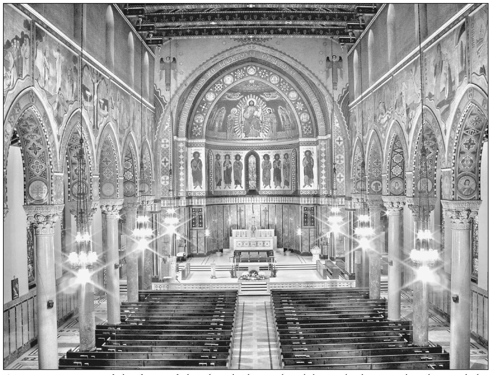 A panoramic view of the front of the church shows the elaborately decorated - photo 10