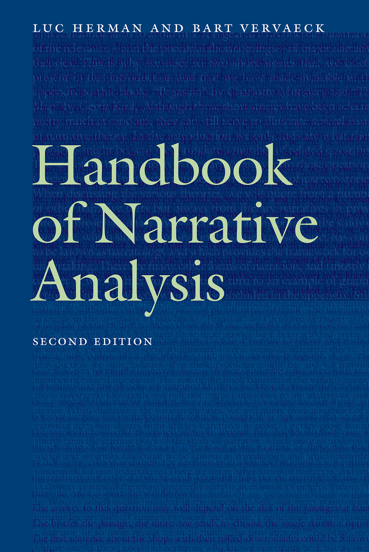 A comprehensive and coherent account of narratology Handbook of Narrative - photo 1