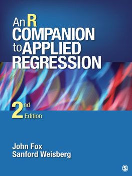 John Fox An R Companion to Applied Regression