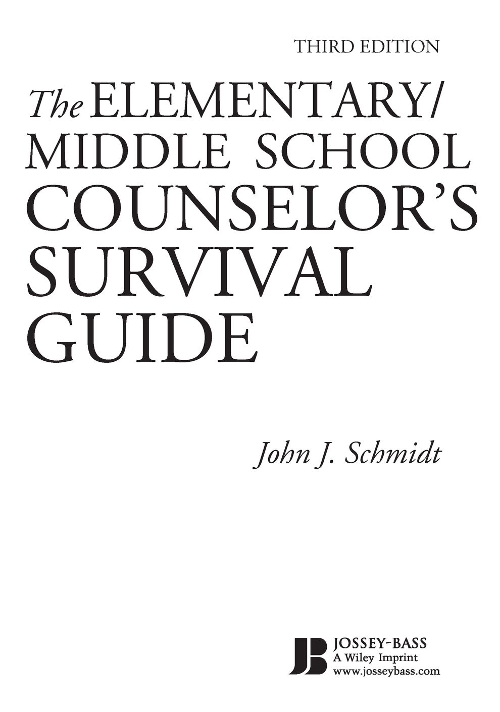 About This Book The ElementaryMiddle School Counselors Survival Guide 3rd - photo 2