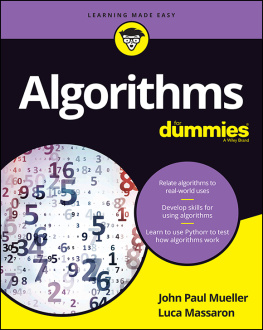 John Paul Mueller - Algorithms For Dummies