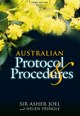 Joel Asher - Australian Protocol and Procedures
