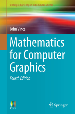 John Vince Mathematics for Computer Graphics