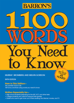 Gordon Melvin - Barrons 1100 words you need to know