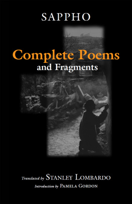 Gordon Pamela - Complete Poems and Fragments