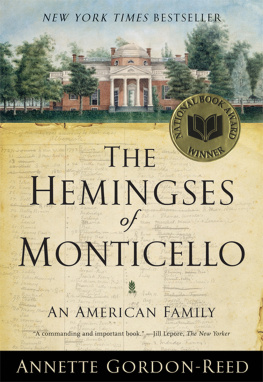 Gordon-Reed The Hemingses of Monticello