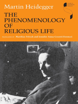 Gosetti-Ferencei Jennifer Anna The Phenomenology of Religious Life