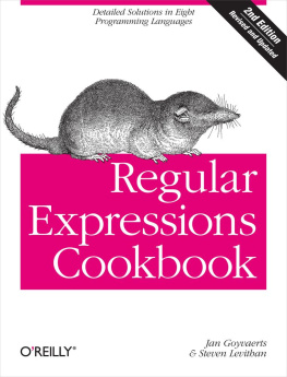 Goyvaerts Jan Regular Expressions Cookbook