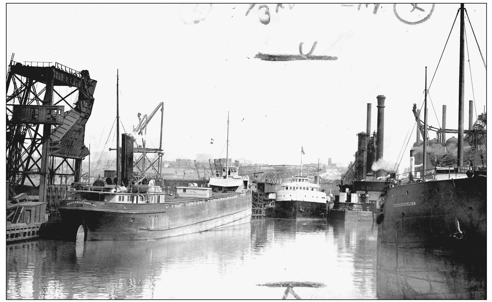 It is 1911 and while the Amazon of Fairport and the George H Gorliss go about - photo 12