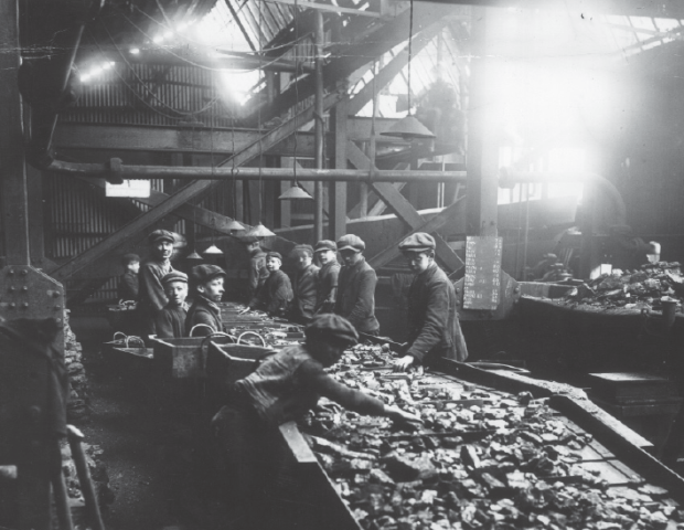 SCRUBBING UP boys cleaning coal at Bargoed South Wales where bitterly - photo 6