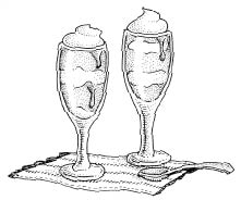 Offer mini portions of a rich cake or pie in small glasses layered with - photo 2