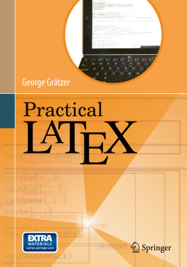 Grätzer - Practical LaTeX