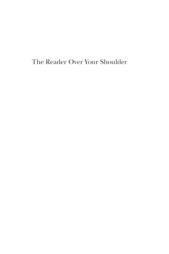 The Reader Over Your Shoulder Copyright 1943 by Robert Graves and Alan Hodge - photo 2