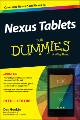 Gookin - Nexus Tablets For Dummies