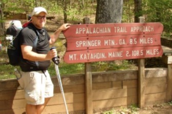 Loner begins the Approach Trail at Amicalola State Park 2178 miles in all - photo 4