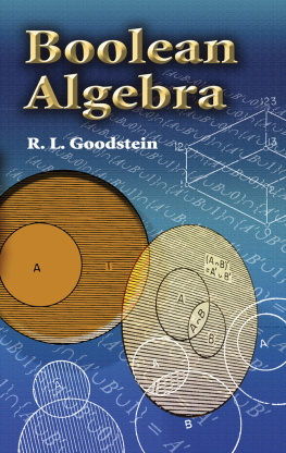 Goodstein - Boolean Algebra