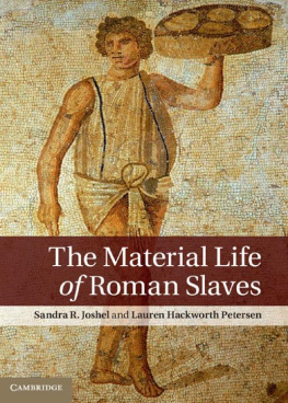 Sandra R. Joshel The Material Life of Roman Slaves