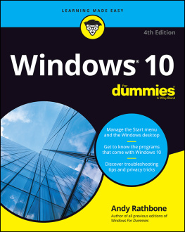 Andy Rathbone - Windows 10 For Dummies