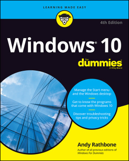 Andy Rathbone Windows 10 For Dummies