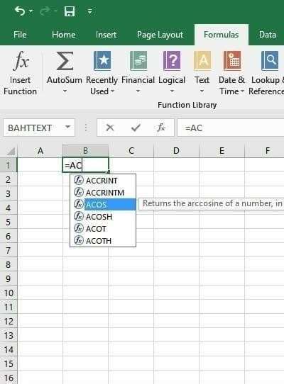 2 Using Insert Function Option from FormulasTab - photo 17