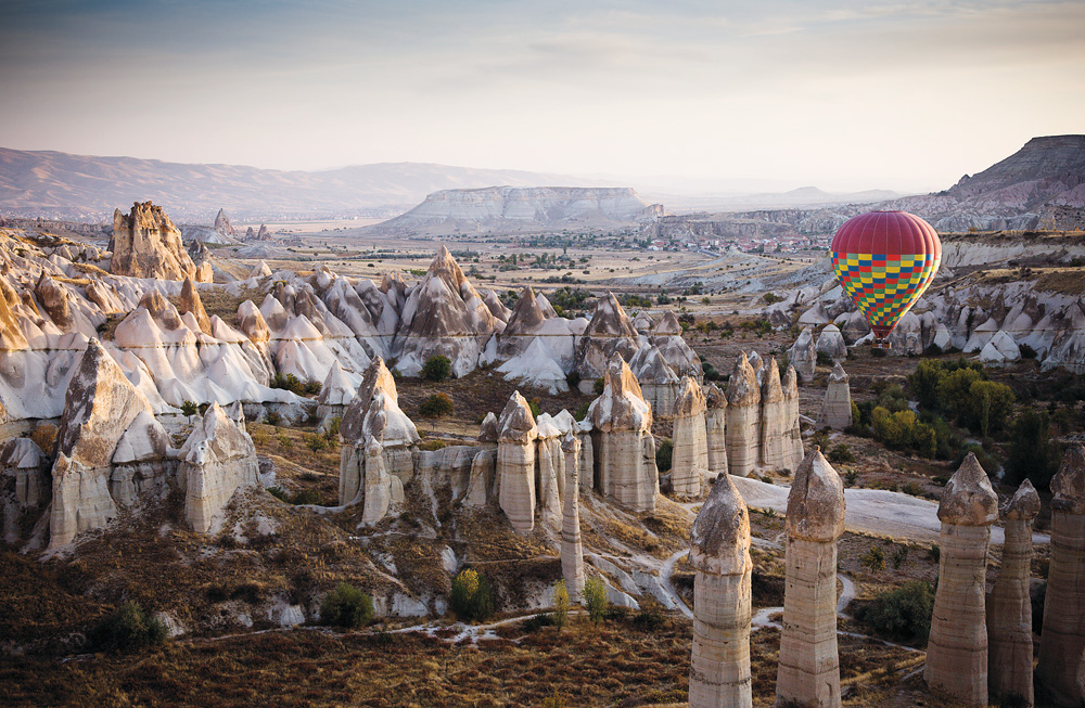 Hot-air balloon above the fairy chimneys of Cappadocia TIM BARKER GETTY - photo 4