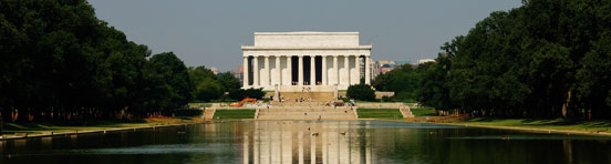 The Reflecting Pool on National Mall with Lincoln Memorial in background LEE - photo 5