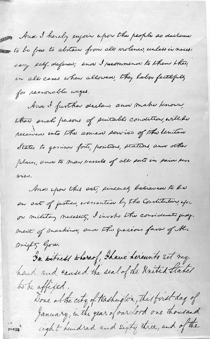 The Emancipation Proclamation January 1 1863 By the President of the - photo 10