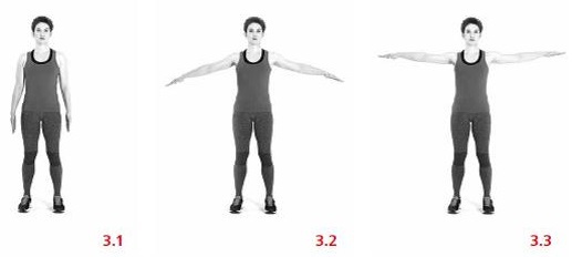 Dynamic contraction of the middle part deltoid muscle 31 Stand feet apart at - photo 3