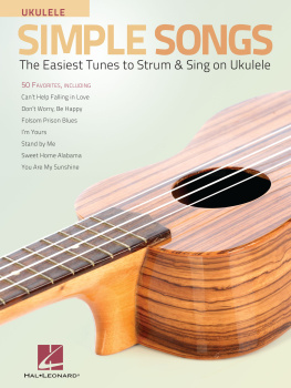 Unknown Simple songs: the easiest tunes to strum & sing on ukulele