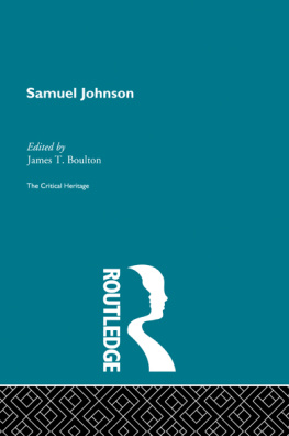 Johnson Samuel - Samuel Johnson: the critical heritage