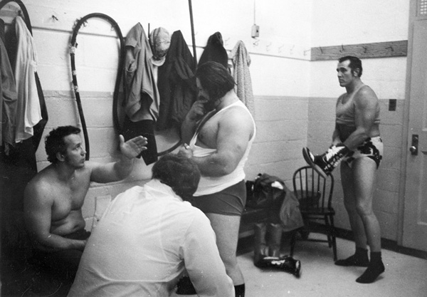 Cowboy Bob Ellis gets his boots ready as Mighty Igor and Tex McKenzie back to - photo 2