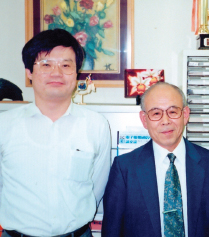 Hiroshi Amano left and Isamu Akasaki right at Meijo University May 1995 - photo 6